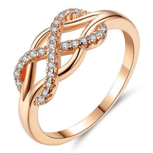 Load image into Gallery viewer, Cubic Zirconia Crystal Infinite Rings